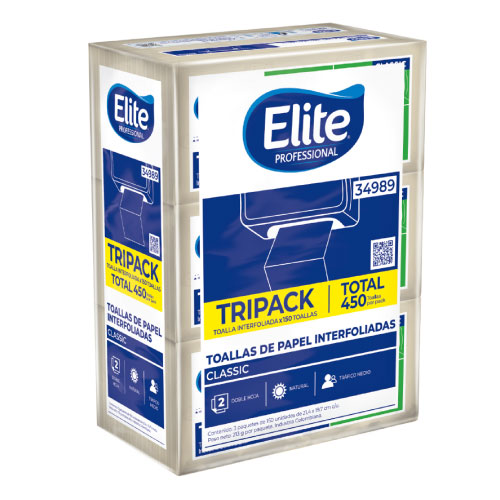 TRIPACK DE TOALLA NATURAL