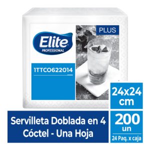 SE ELITE BLANCA 24x24 HS X 200 unid ( coctelera)