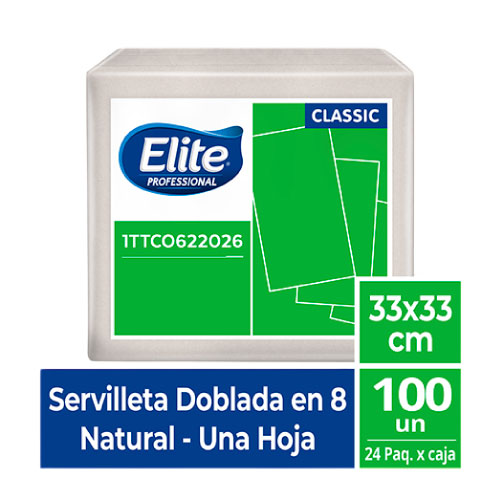 SE ELITE NATURAL HS 33x33 DOBLADA 1/8 x100 unid